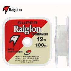 Linha Mono Raiglon 0,500mm 52lbs/23,8kg Branca - 100 Metros, Branco