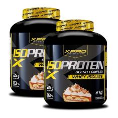 Kit 2x Whey Protein Isolado Blend Complex 2Kg - XPRO-Unissex