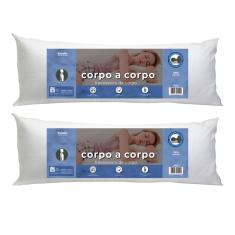 Travesseiro Sonolin Corpo a Corpo 135x50cm Branco - 2 Unidades
