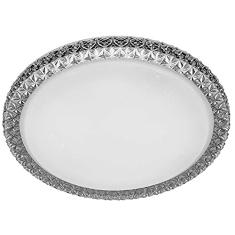 Plafon Redondo Cristal Transparente 40cm Led 24W 6000K Bivolt