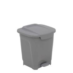 Lixeira Tramontina T-force 15l Em Polipropileno Cinza