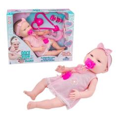 Boneca Bebê Reborn Dodói + Uniforme Médico Acessório Criança - Adijoma