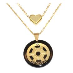 Colar Cordão Duplo Agronomia Minha Profissão Folheado 18k