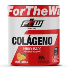 Colágeno Hidrolisado em Pó 300g FTW, Laranja