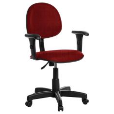 Cadeira Para Escritório Executiva Com Braço Rcp Vermelho