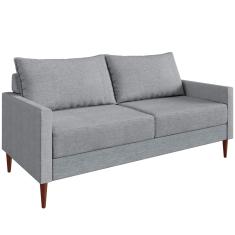 Conjunto Fideris 2 Sofás de 2 Assentos Sofá Go - Cinza