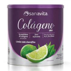 Colageno Skin Sabor Limao Com Clorofila - 300G - Sanavita