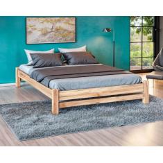 Cama de Casal Turca Madeira Maciça Sem Pintura - Mundo Das Beliches