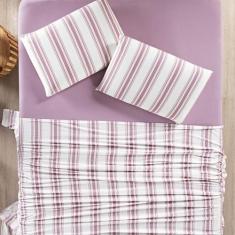 Jogo de lençol Solteiro 3pç fio penteado 100% algodão  - SAFIRA ENXOVA