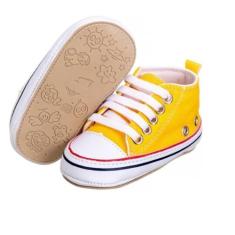 Tênis Bebê Sapato Infantil Social recém nascido - Baby Confort, Amarel