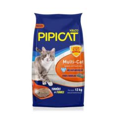 Areia Sanitária para Gatos Pipicat Multicat 12 Kg Kelco