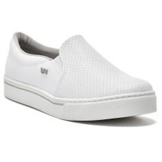 Tênis Casual Feminino Slip On Branco Via Marte 016-009-01-Feminino