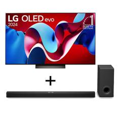 Combo Smart TV LG OLED evo AI C4 4K 55" 2024 + Soundbar LG S90TY - OLED55C4.S90TY