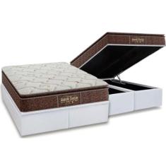 Cama Box Baú King: Colchão Anatômico Probel Guarda Costas Extra Firme 