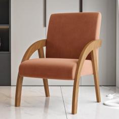 Poltrona Decorativa Veludo Duda Espresso Móveis - Viero