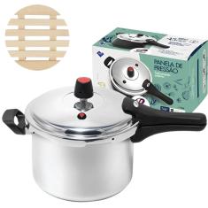 Panela De Pressão 4,5L Fechamento Externo + Descanso Panela