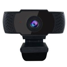 Webcam 1080P HD com microfone embutido e foco automático