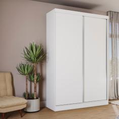 Guarda Roupa Solteiro 2 Portas de Correr 2 Gavetas N571 Kappesberg - Branco