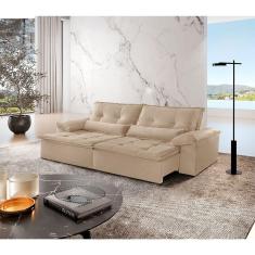 Sofá Parma Linho 02 Módulos De 90cm B25cm Meu Sofá Online A226 Linho Bege