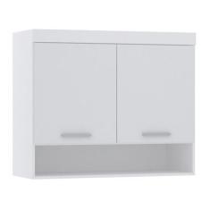 Armário Aéreo Maleiro Modulado 97cm 2 Portas Alpes Luciane Móveis, Bra