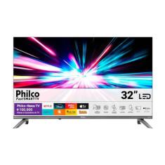 Smart Tv Philco 32" HD LED ROKU TV Alexa P32CRB Bivolt, 32"