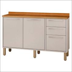 Balcão Cozinha Paris Sallêto 1,20 M Branco