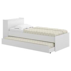 Bicama Com Colchão Incluso E Baú Embutido Multimóveis Branca