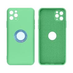Capa Silicone Furo Acrílico Compatível com iPhone 11 Pro Max - GCM Cas