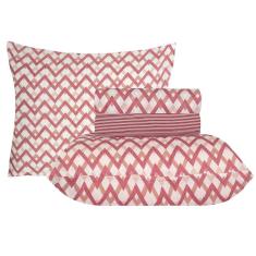 Jogo de Cama Duplo Casal 4 Peças 140 Fios 250x220cm Jade 2 Realce Premium - Sultan