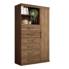 Cômoda Santos Andirá Marabá 1 Porta 6 Gavetas