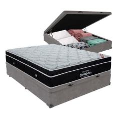Cama Box Casal Baú Colchão Ortobom Elegant Molas Ensacadas