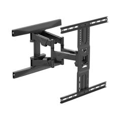 ELG, A02V6N, Suporte de TV Articulado de Parede Para TVs Planas e Curvas de 75" a 86", Inclinação Horizontal e Vertical, Peso Máximo de 46 Kg, Preto