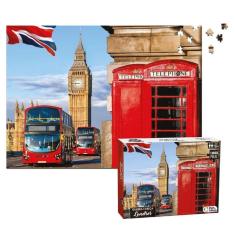 Quebra Cabeça Cidade Londres 1000 Peças Puzzle Pedagógico - Pais e filhos
