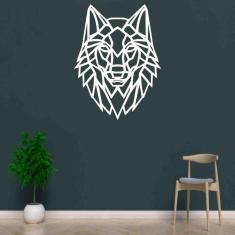 Quadro Decorativo Adorno Lobo Ii 3Mm Vazado - Mdf