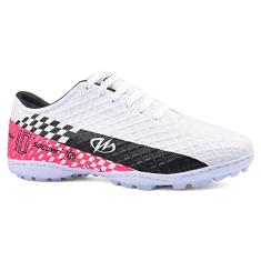 Chuteira Society Grama Sintética Runway Winner Masculino Tamanho:39;Cor:Branco