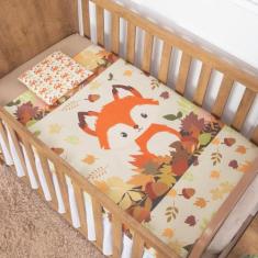 Jogo de Lençol Para Berço Linha Infantil Exclusiva Kit 03 Peças Anti A