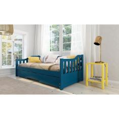 Bicama American em Madeira Maciça/MDF Azul