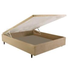 Cama Box Baú Universal Casal MH1439 Bordado Clean (138x188x35) - Herva