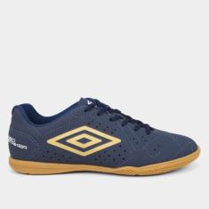 Chuteira Futsal Umbro Neo Striker Unissex, Marinho, Branco, 41