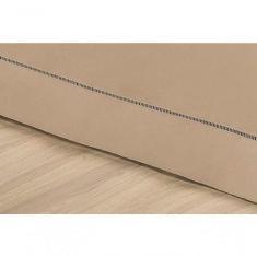 Saia Para Cama Box Solteiro Juliana - Cáqui - BIA ENXOVAIS