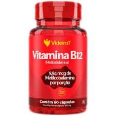 METILCOBALAMINA VITAMINA B12 APENAS 1 CÁPSULA AO DIA 414% DA IDR 60 CÁPSULAS - VIDEIRA 7