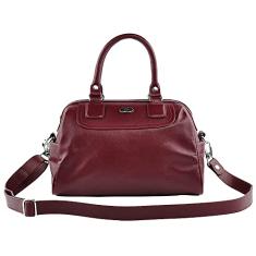 Bolsa Feminina AZALEIA em Couro (Vinho)