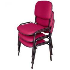 03 Cadeiras Para Auditórios Linha Hotel Auditório Rosa