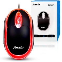 Mouse Óptico com Fio USB 2.0 para PC e Notebook 3 Botões - B100 - ANXI