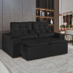 Sofá Retrátil e Reclinável 3 Lugares 194cm Libra