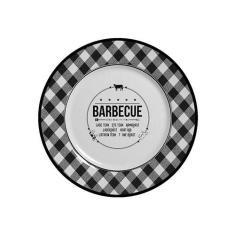 Conjunto com 6 Pratos de Sobremesa Barbecue Churrasco Ø21cm - Alleanza
