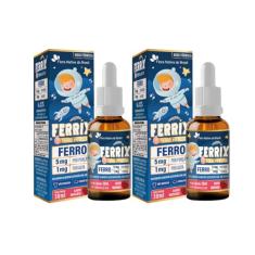 KIT 2X FERRIX (Ferro infantil) 30ml - Flora Nativa Sabor:Morango