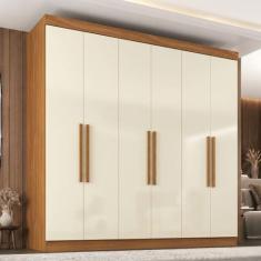 Guarda Roupa Casal Paris 6 Portas 2 Gavetas Paris Espresso Móveis