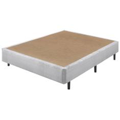 Base Box Somiê Casal Eco Mescla Ecoflex 40x138x188cm Cinza