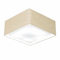Plafon Quadrado Md-3039 Cúpula Em Tecido Dupla 25/50x35cm Rús